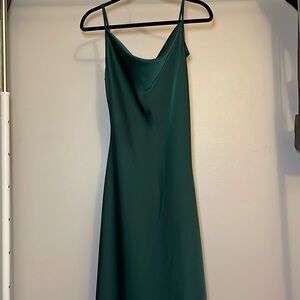 SHEIN green slip dress